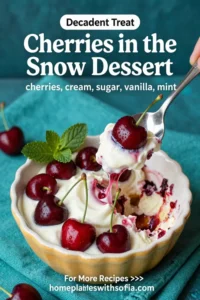 Cherries in the Snow Dessert