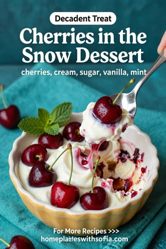 Cherries in the Snow Dessert