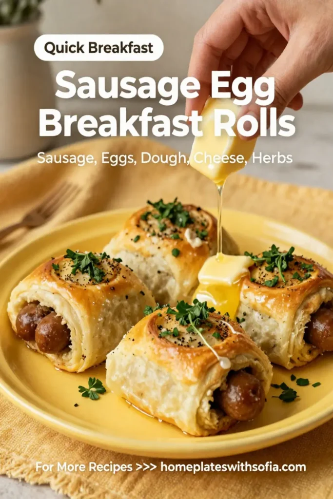Sausage Egg Breakfast Rolls