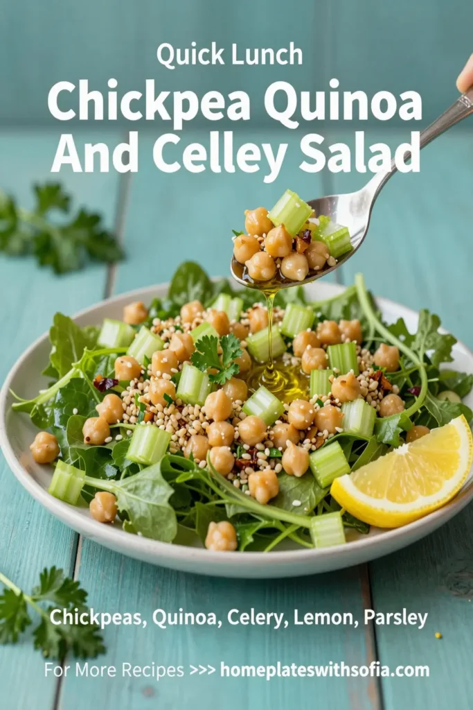 Chickpea Quinoa And Celery Salad