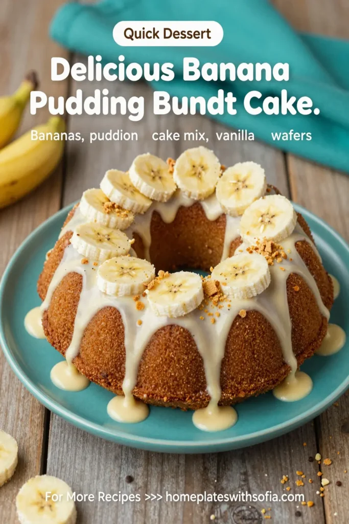 Delicious Banana Pudding Bundt Cake