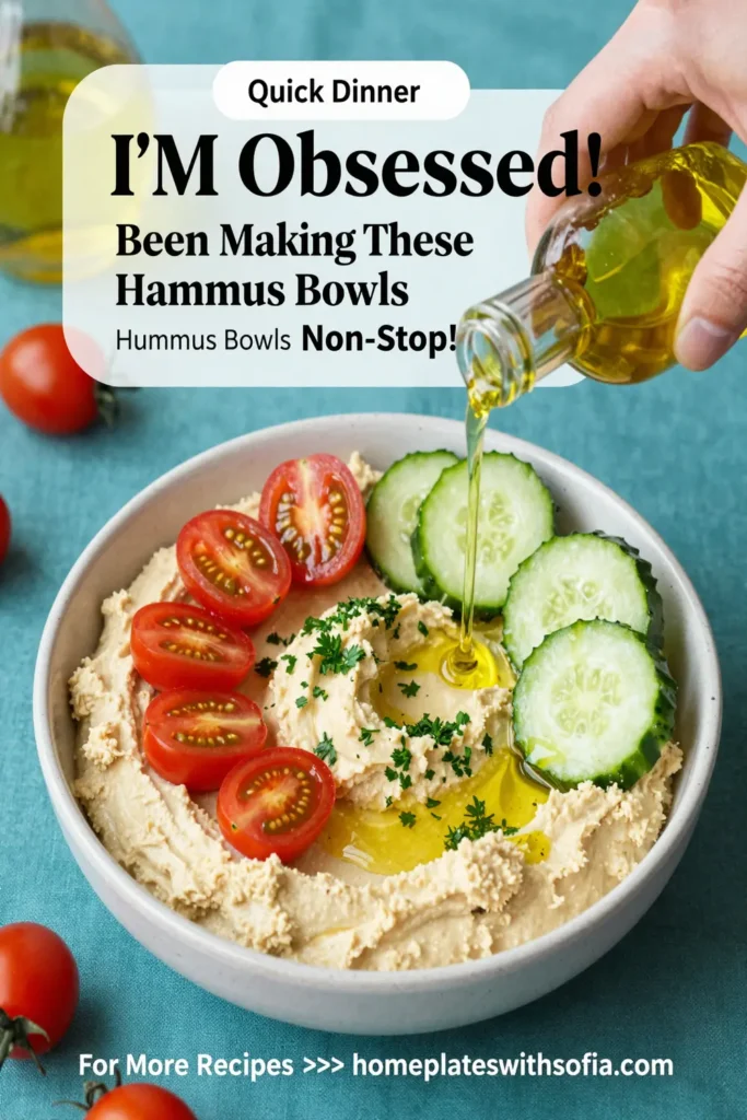 I'M Obsessed! Been Making These Hummus Bowls Non-Stop!