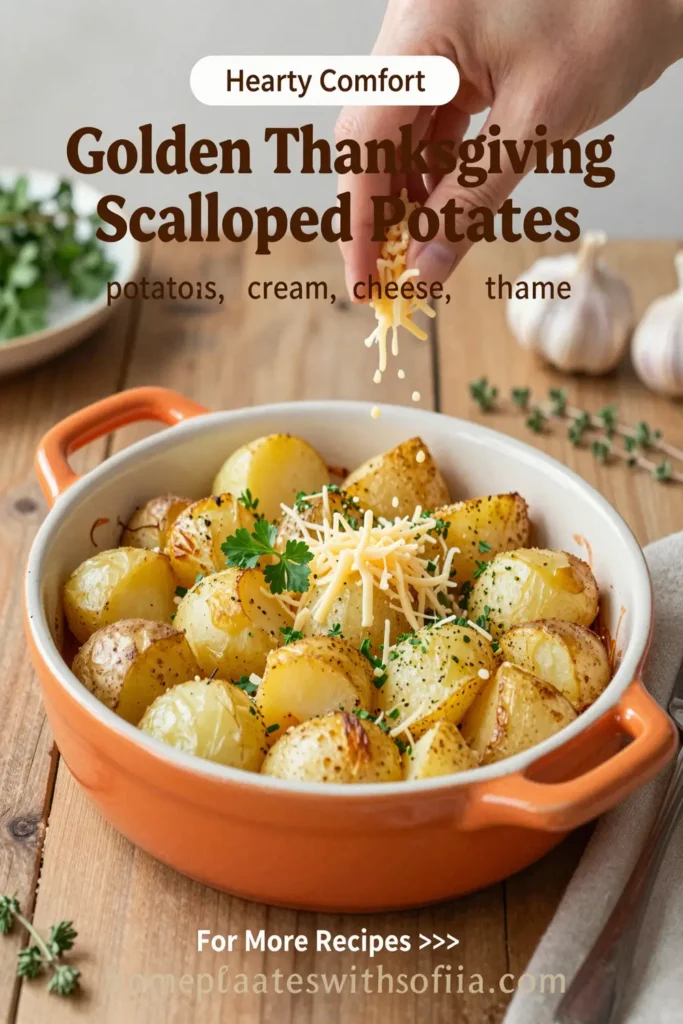 Golden Thanksgiving Scalloped Potatoes