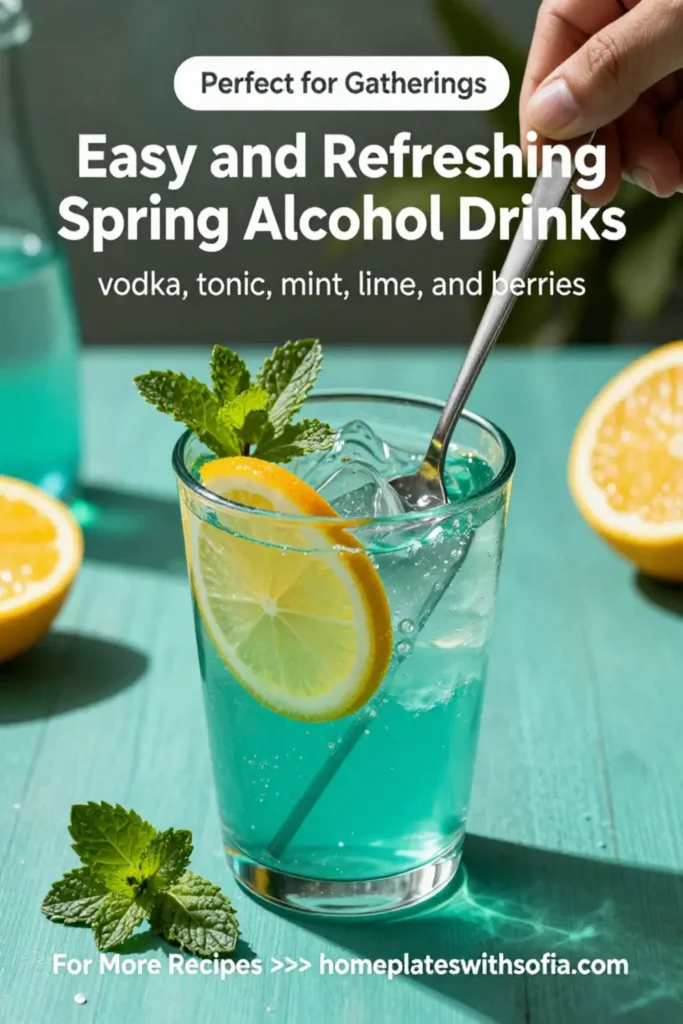 Easy and Refreshing Spring Alcoholic Drinks for Gatherings