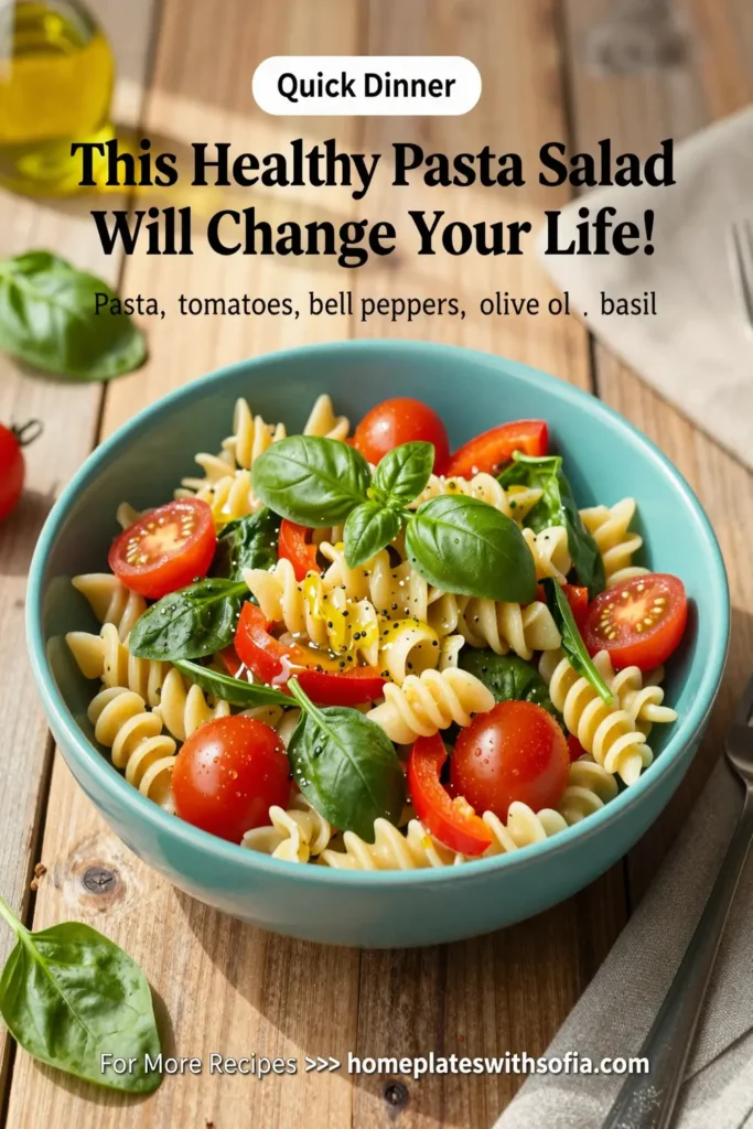 This Healthy Pasta Salad Will Change Your Life!