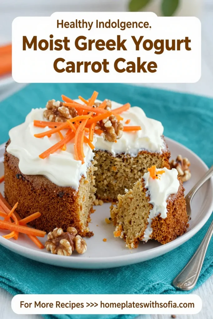 Moist Greek Yogurt Carrot Cake