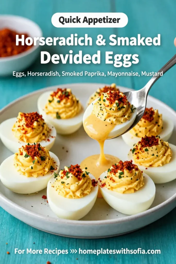 Deviled Eggs: Horseradish and Smoked Paprika Deviled Eggs in 20 Minutes
