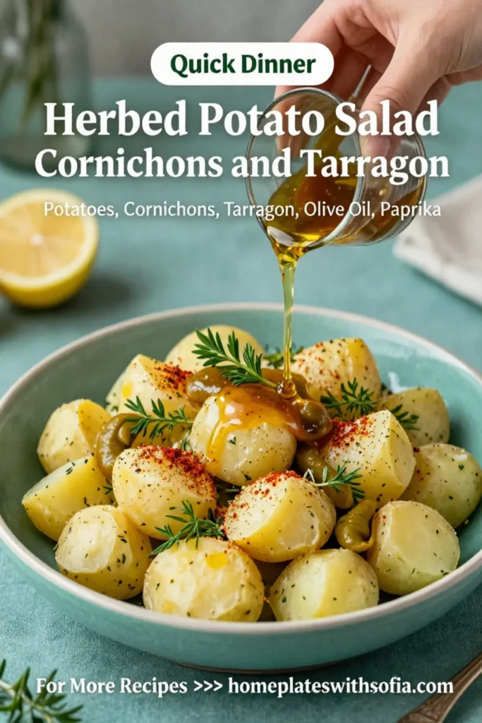 Potato Salad: Herbed Potato Salad With Cornichons and Tarragon in 20 Minutes