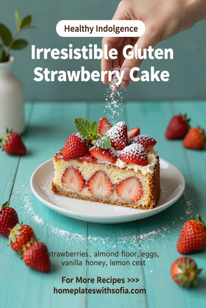 Irresistible Gluten Free Strawberry Cake
