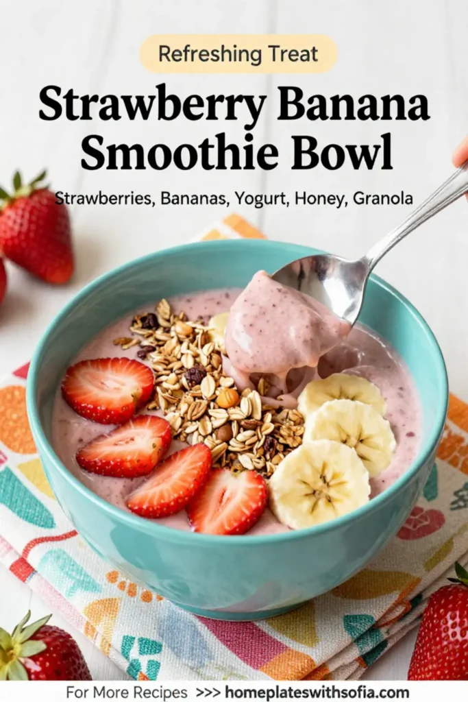 Strawberry Banana Smoothie Bowl