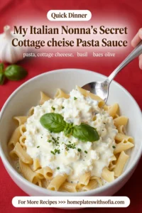 My Italian Nonna'S Secret Cottage Cheese Pasta Sauce!