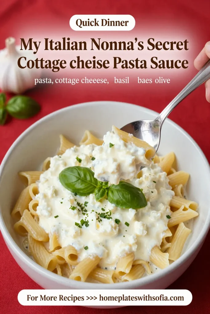 My Italian Nonna'S Secret Cottage Cheese Pasta Sauce!