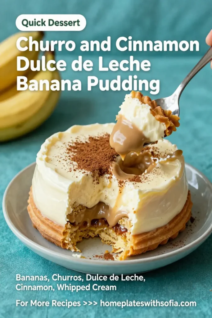 Banana Pudding: Churro and Cinnamon Dulce de Leche Banana Pudding in 20 Minutes
