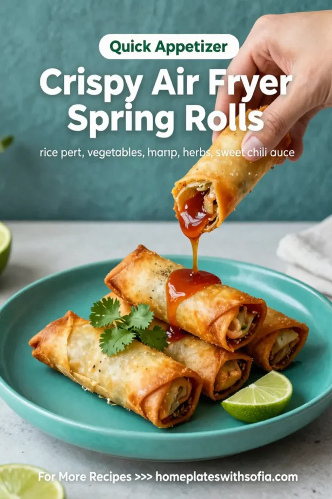 Crispy Air Fryer Spring Rolls: Delicious Rice Paper Recipes