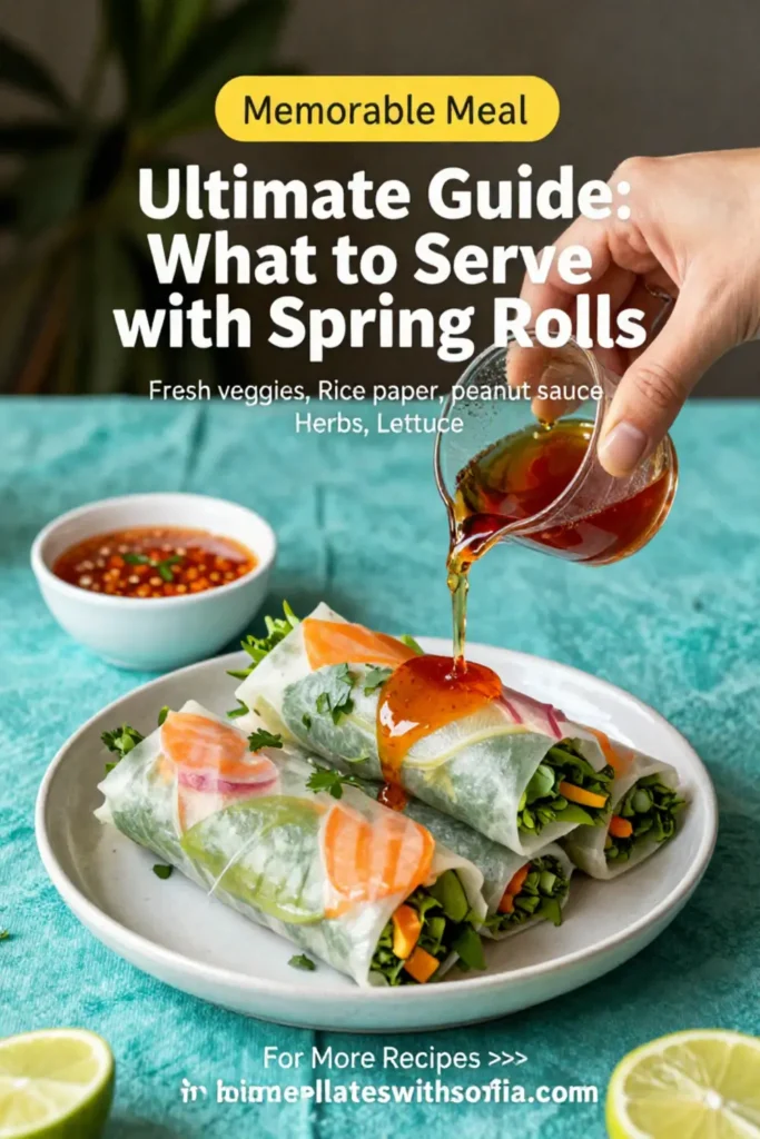 Ultimate Guide: What to Serve with Spring Rolls for a Memorable Meal