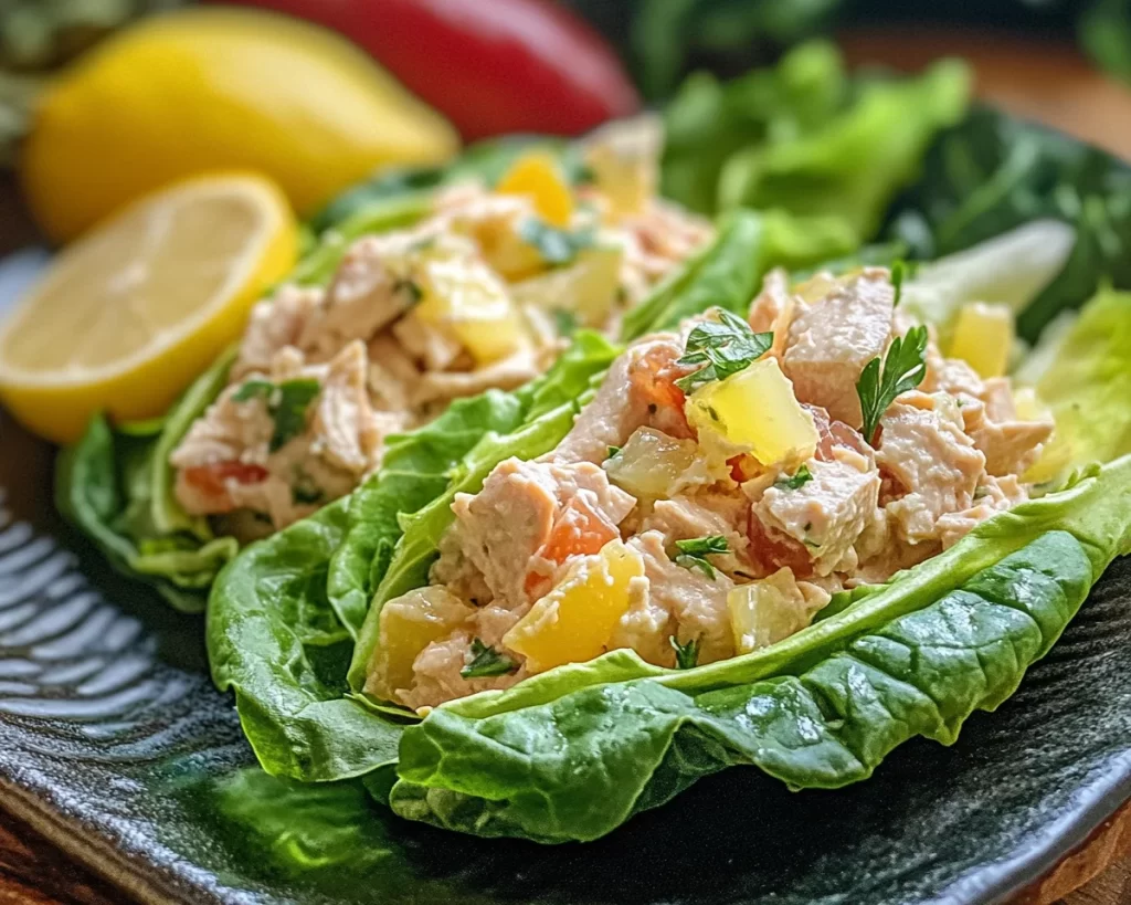 Lunch Ideas: Lemon Herb Tuna Salad Lettuce Wraps in 10 Minutes