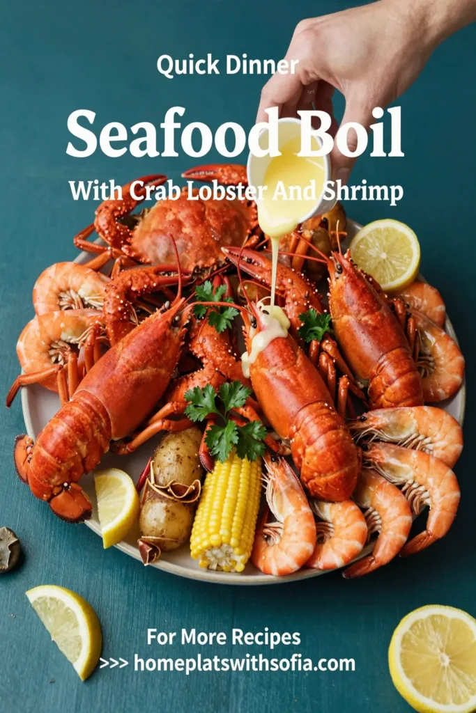 Seafood Boil With Crab Lobster And Shrimp