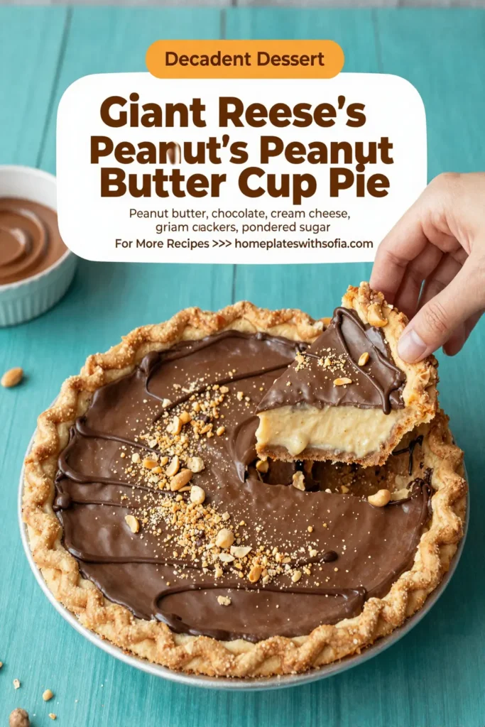 Giant Reese’s Peanut Butter Cup Pie