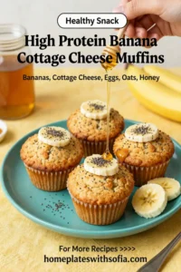 High Protein Banana Cottage Cheese Muffins