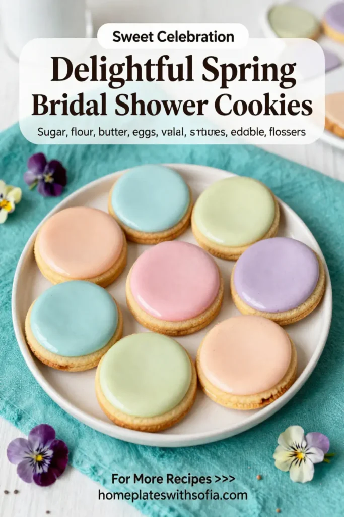 Delightful Spring Bridal Shower Cookies: 7 Sweet Recipes You’ll Adore