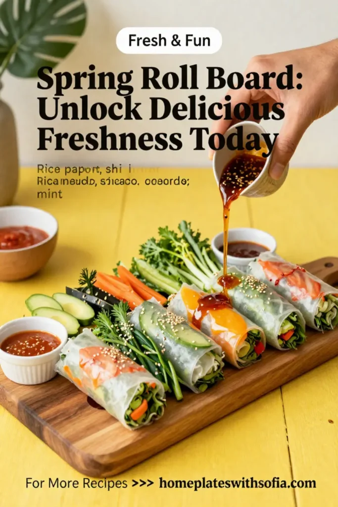 Spring Roll Board: Unlock Delicious Freshness Today