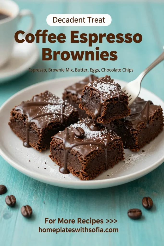 Coffee Espresso Brownies