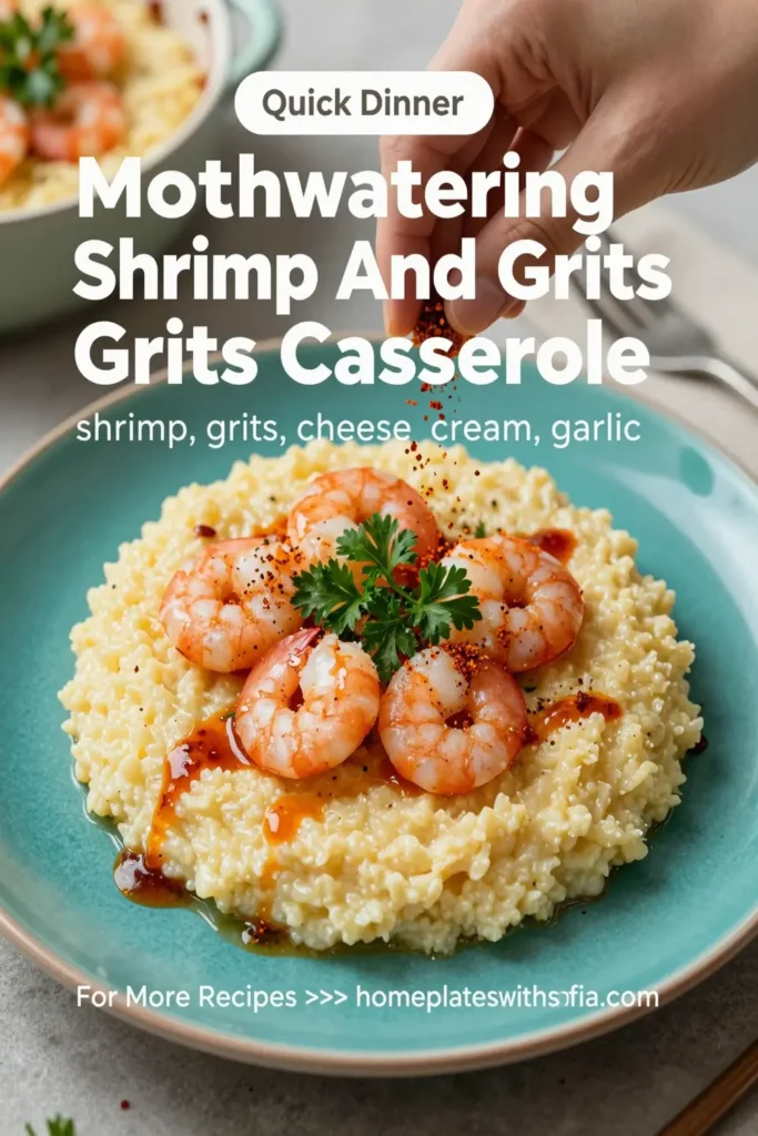 Mouthwatering Shrimp And Grits Casserole