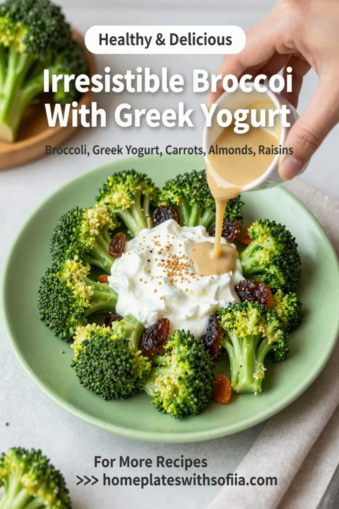 Irresistible Broccoli Salad With Greek Yogurt