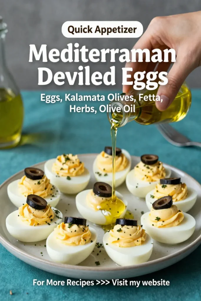 Deviled Eggs: Mediterranean Deviled Eggs With Kalamata Olives and Feta in 20 Minutes