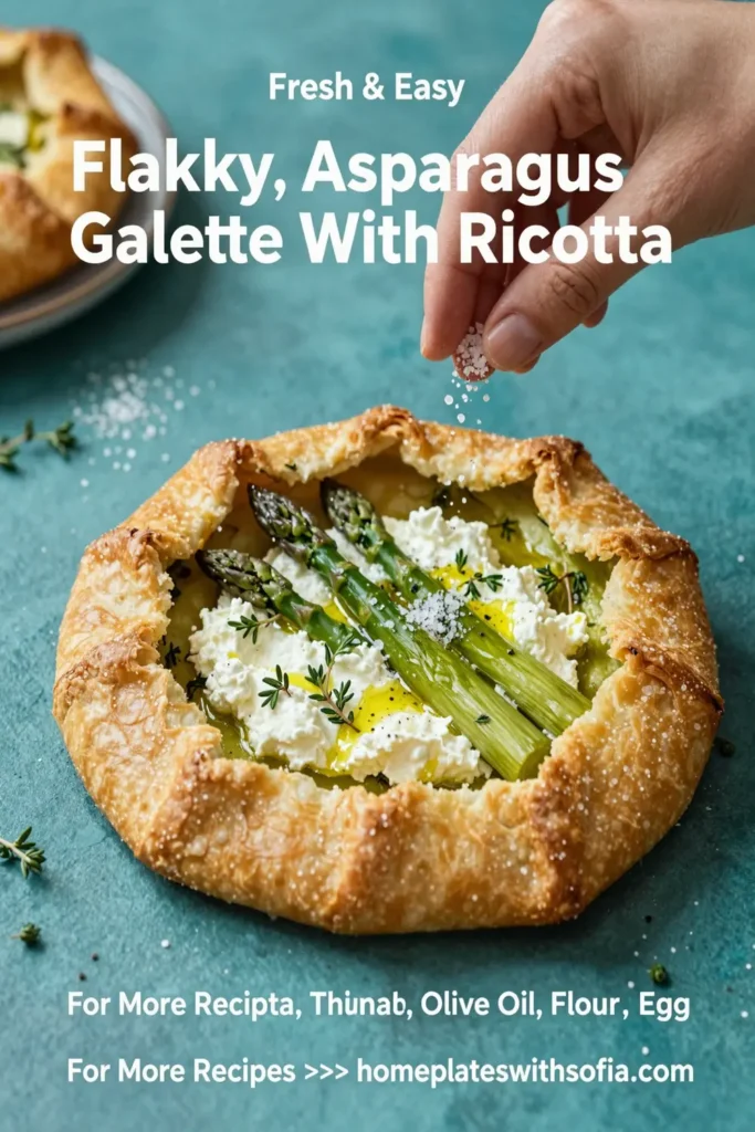 Flaky Asparagus Galette With Ricotta
