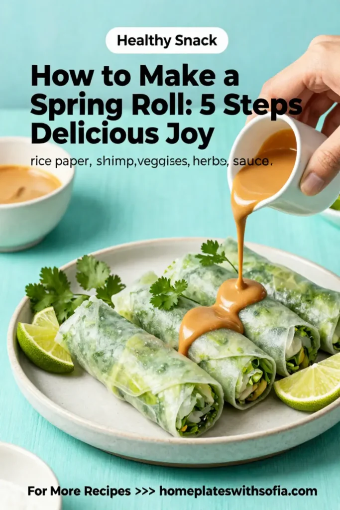 How to Make a Spring Roll: 5 Steps to Delicious Joy