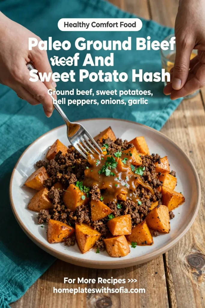 Paleo Ground Beef And Sweet Potato Hash