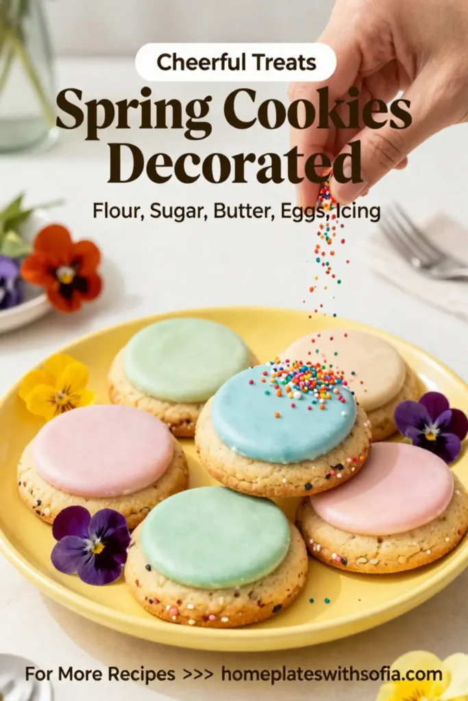 Spring Cookies Decorated Simple for a Cheerful Celebration
