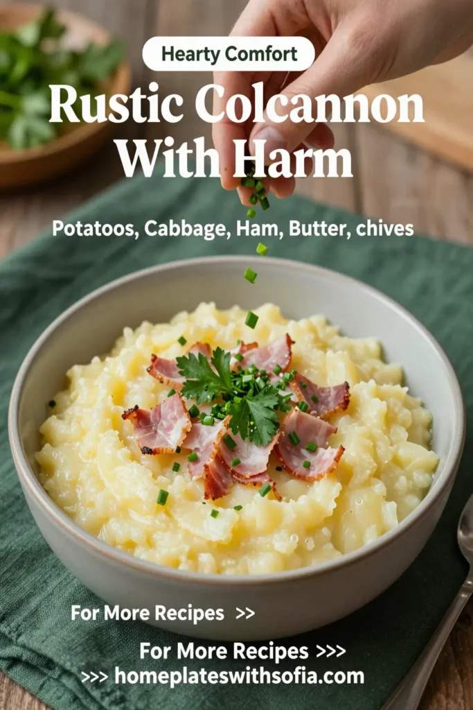 Rustic Colcannon With Ham
