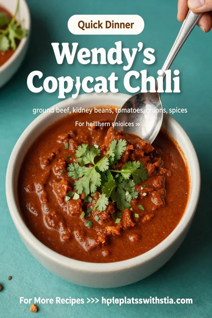 Wendy's Copycat Chili