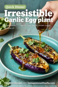 Irresistible Sticky Garlic Eggplant