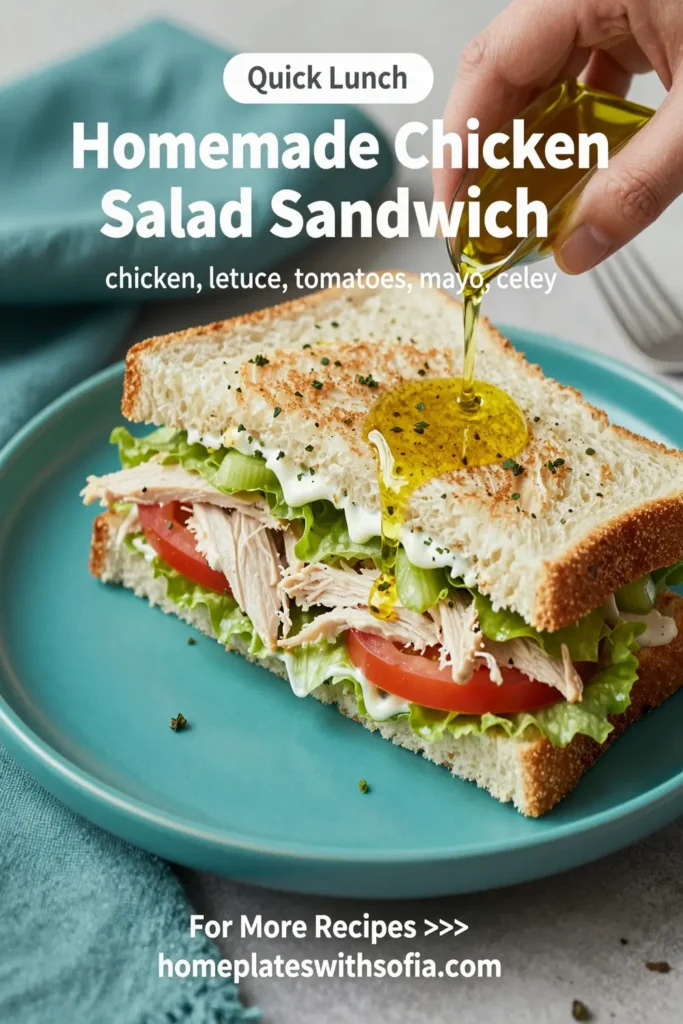 Homemade Chicken Salad Sandwich