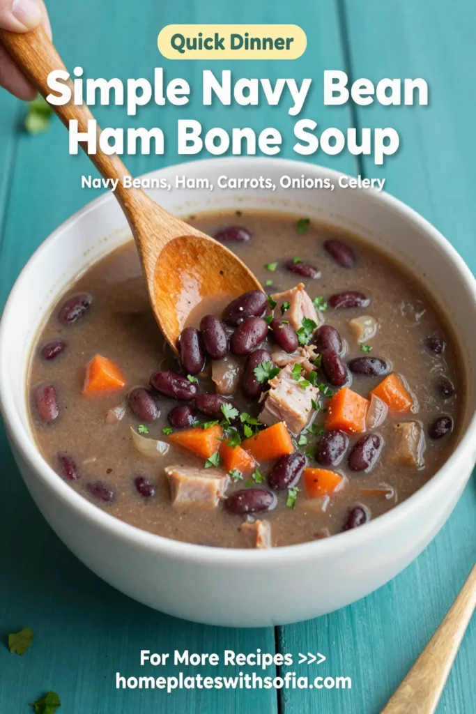 Simple Navy Bean Ham Bone Soup