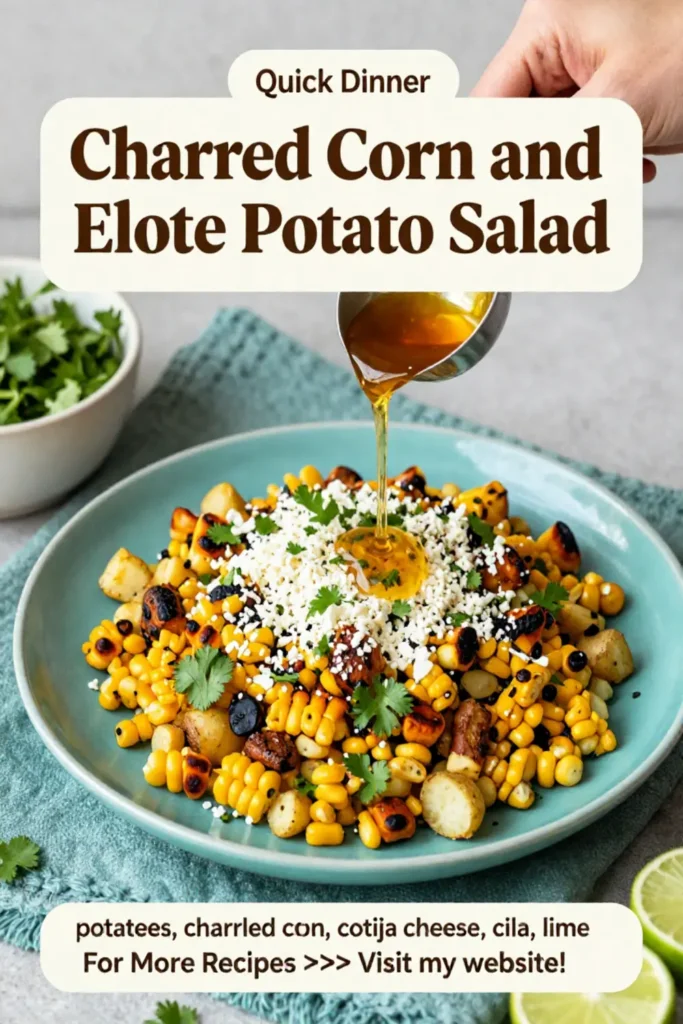 Potato Salad: Charred Corn and Cotija Elote Potato Salad in 25 Minutes