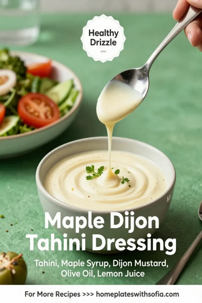 Maple Dijon Tahini Dressing
