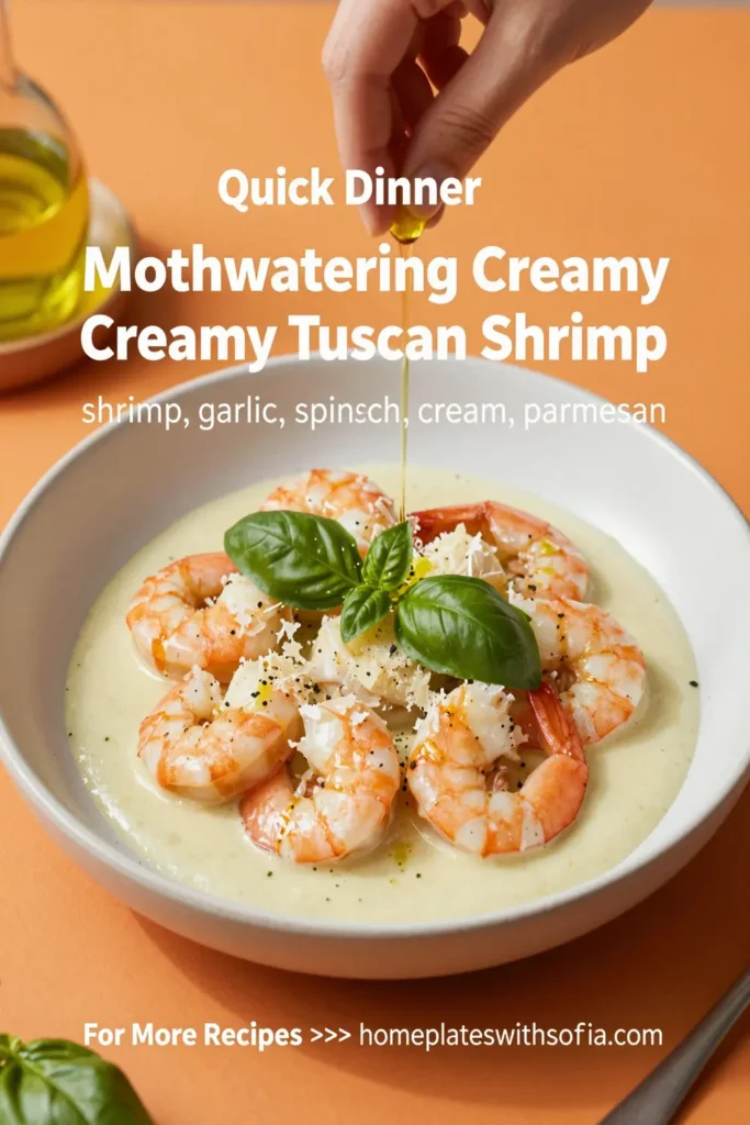 Mouthwatering Creamy Tuscan Shrimp
