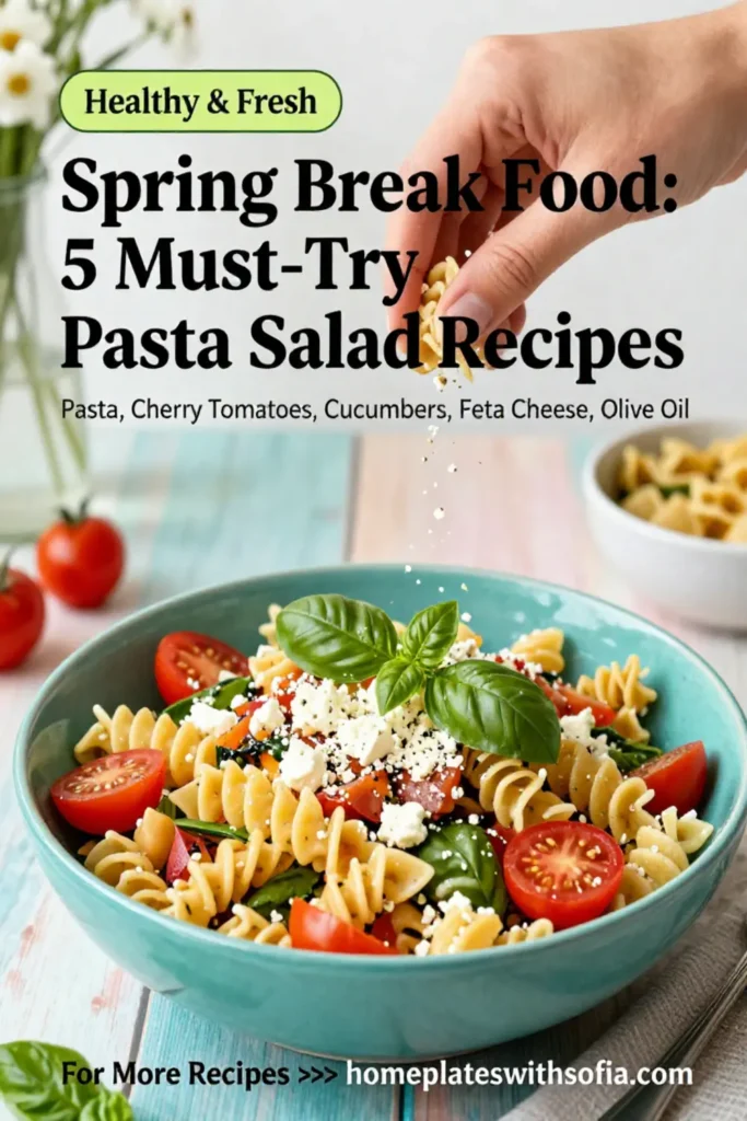 Spring Break Food: 5 Must-Try Pasta Salad Recipes