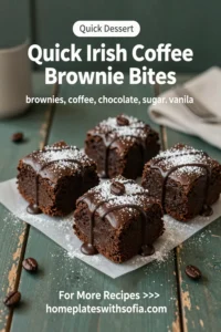 Quick Irish Coffee Brownie Bites