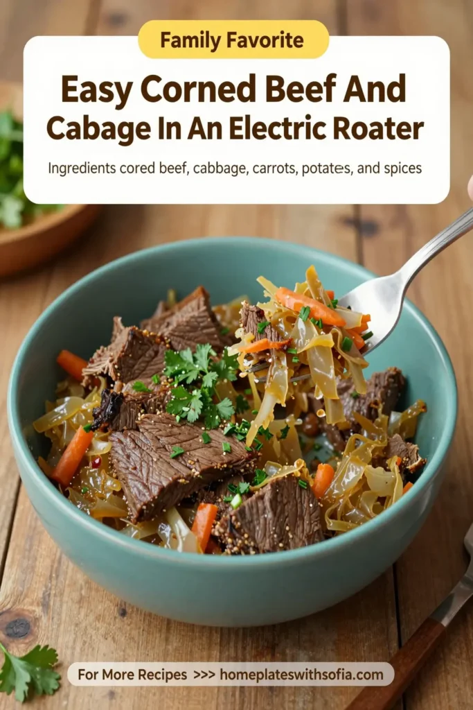 Easy Corned Beef And Cabbage In An Electric Roaster
