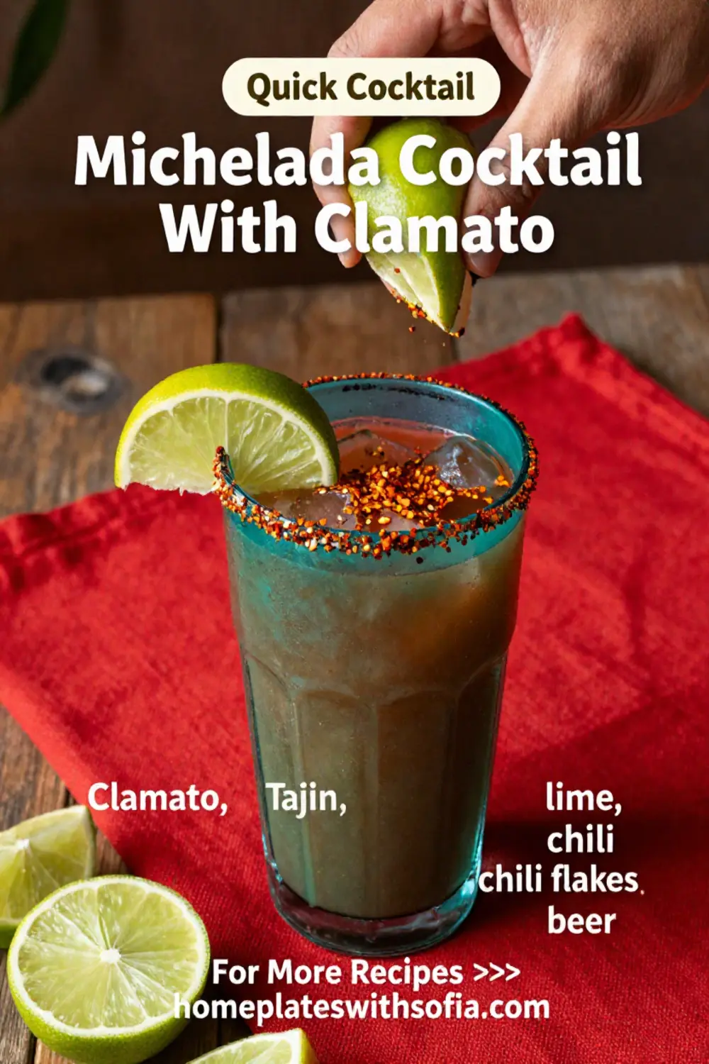 Cinco de Mayo: Michelada Cocktail With Clamato and Tajin for Cinco de Mayo in 10 Minutes