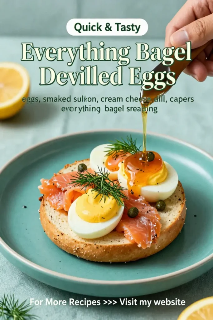 Deviled Eggs: Everything Bagel Deviled Eggs With Smoked Salmon in 20 Minutes