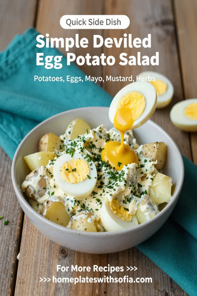 Simple Deviled Egg Potato Salad