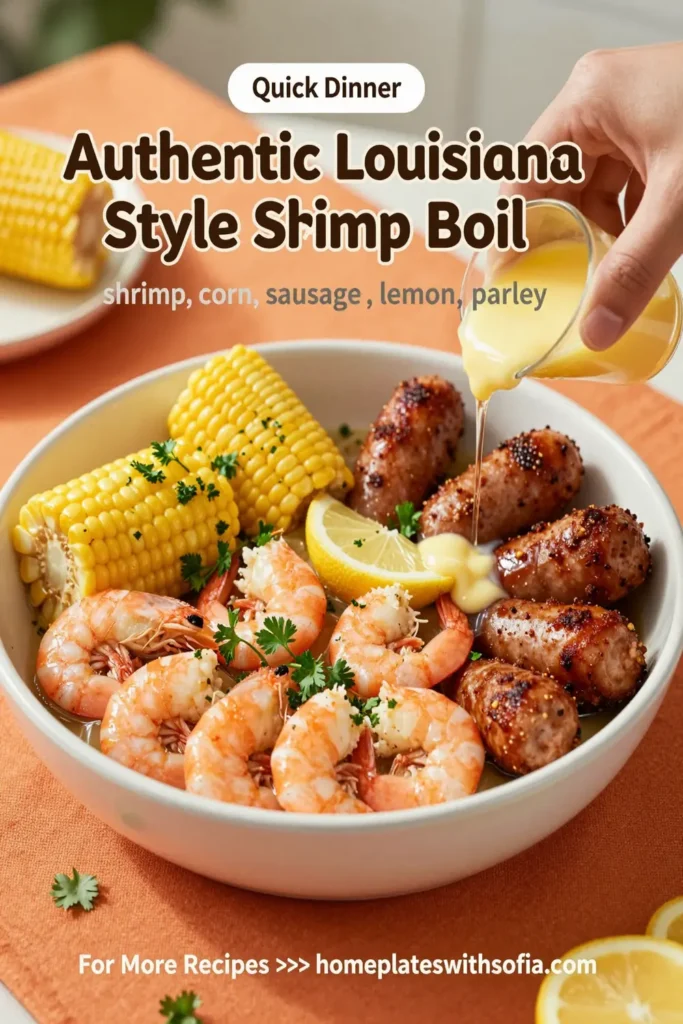 Authentic Louisiana Style Shrimp Boil