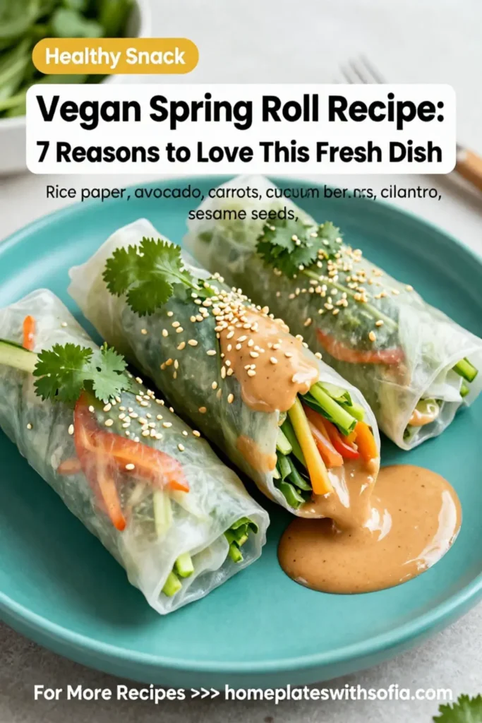 Vegan Spring Roll Recipe: 7 Reasons to Love This Fresh Dish