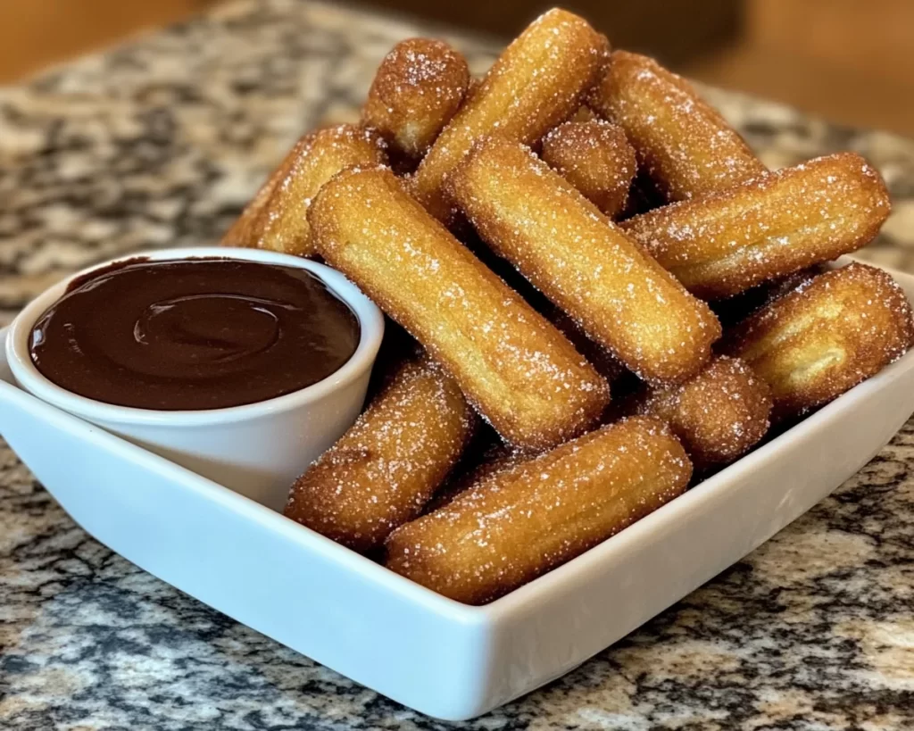 Cinco de Mayo: Churro Bites With Chocolate Dipping Sauce in 25 Minutes